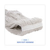 Premium Cut-End Wet Mop Heads, Cotton, 20 Oz, White, 12/Carton