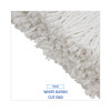 Premium Cut-End Wet Mop Heads, Rayon, 20 Oz, White, 12/Carton