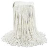 Premium Cut-End Wet Mop Heads, Cotton, 24 Oz, White, 12/Carton