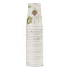 Pathways Paper Hot Cups, Wisesize, 8 Oz, White/Brown, 25/Pack
