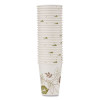 Pathways Paper Hot Cups, Wisesize, 12 Oz, White/Brown, 25/Pack
