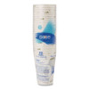Pathways Paper Hot Cups, Wisesize, 12 Oz, White/Brown, 25/Pack