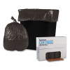 Low-Density Waste Can Liners, 10 Gal, 0.35 Mil, 24" x 23", Black, Perforated Roll, 50 Bags/Roll, 10 Rolls/Carton