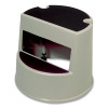 Rolling Step Stool, Curved Design, 2-Step, Retracting Casters, 350 Lb Capacity, 16" Diameter x 13.5"h, Beige