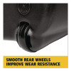 Lobby Pro Upright Dustpan With Wheels, 12.5 x 37,  27.5" Handle, Polypropylene/Vinyl Coat, Black