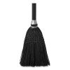 Lobby Pro Synthetic-Fill Broom, Synthetic Bristles, 37.5" Overall Length, Black