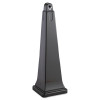Groundskeeper Cigarette Waste Collector, Pyramid, 1 Gal, 12.25 x 39.75,  Black