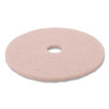 Ultra High-Speed Eraser Floor Burnishing Pad 3600, 20" Diameter, Pink, 5/Carton