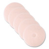 Ultra High-Speed Eraser Floor Burnishing Pad 3600, 27" Diameter, Pink, 5/Carton