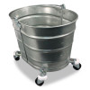 Metal Mop Bucket, 26 Qt, Steel