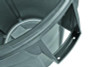 Vented Round Brute Container, 10 Gal, Plastic, Gray