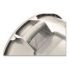 Vented Round Brute Container, 10 Gal, Plastic, White