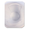 Vented Round Brute Container, 10 Gal, Plastic, White