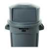 Brute Dome Top Swing Door Lid For 32 Gal Waste Containers, 22.75" Diameter x 12.25h, Gray