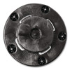 Brute Round Twist On/Off Dolly, 250 Lb Capacity, 18" Dia x 6.63"h, Fits 20 To 55 Gallon Brute Containers, Black