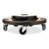 Brute Quiet Dolly, 250 Lb Capacity, 18.25" Diameter x 6.63"h, Black