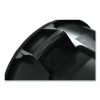 Vented Round Brute Container, 44 Gal, Plastic, Black