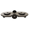 Brute Tandem Dolly, Two-Container, 300 Lb Capacity, 20.25w x 45d x 8h, Black