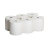 Sofpull Hardwound Roll Paper Towel, Nonperforated, 1-Ply, 7.87" x 1,000 Ft, White, 6 Rolls/Carton
