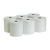 Pacific Blue Basic Recycled Paper Towel Roll, 1-Ply, 7.88" x 800 Ft, White, 6 Rolls/Carton