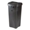 Swing Top Lid For Untouchable Recycling Center, 16" Square, Black