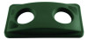 Slim Jim Bottle And Can Recycling Top, 20.38w X 11.38d X 2.75h, Green