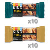 Minis, Dark Chocolate Nuts And Sea Salt/Caramel Almond And Sea Salt, 0.7 Oz Bar, 20/Pack