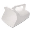 Bouncer Bar/Utility Scoop, 64 Oz, Plastic, White