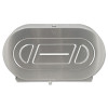 Stainless Steel Two-Roll Jumbo Toilet Tissue Dispenser, 20.81 x 5.31 x 11.38, Satin-Finish Stainless Steel