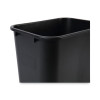 Soft-Sided Wastebasket, 28 Qt, Plastic, Black