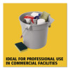 Brute Round Utility Pail, 10 Qt, Plastic, Gray, 10.5" Diameter