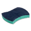 Power Sponge #3000, 2.8 X 4.5, 0.6" Thick, Blue/Teal, 20/Carton
