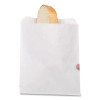 Grease-Resistant Single-Serve Bags, 6" x 0.75" x 6.5", White, 2,000/Carton