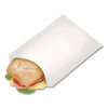 Grease-Resistant Single-Serve Bags, 6" x 0.75" x 6.5", White, 2,000/Carton
