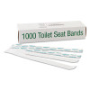 Sani/Shield Printed Toilet Seat Band, 16 x 1.5, Blue/White, 1,000/Carton