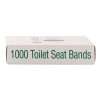 Sani/Shield Printed Toilet Seat Band, 16 x 1.5, Blue/White, 1,000/Carton