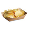 Ecocraft Food Trays, 2 Lb Capacity, 6.5 x 1.63 x 1.63, Natural, Paper, 1,000/Carton