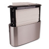 Xpress Countertop Towel Dispenser, 12.68 X 4.56 X 7.92, Stainless Steel/Black
