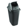 Rectangular Free-Swinging Plastic Lid, Black