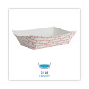 Paper Food Baskets, 2.5 Lb Capacity, Red/White, 500/Carton