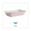 Paper Food Baskets, 5 Lb Capacity, Red/White, 500/Carton