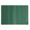 Placemats, Smooth Surface, Scalloped Edges, 13.5" x 9.5", Hunter Green, 1,000/Carton