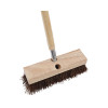 Deck Brush Head, 2" Brown Palmyra Fiber Bristles, 10" Brush