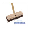 Deck Brush Head, 2" Brown Palmyra Fiber Bristles, 10" Brush