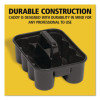Commercial Deluxe Carry Caddy, Eight Compartments, 15 x 7.4, Black