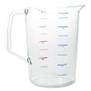 Bouncer Measuring Cup, 4 Qt, Plastic, Clear