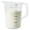 Bouncer Measuring Cup, 4 Qt, Plastic, Clear