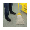 Mop Head, Premium Saddleback Head, Cotton Fiber, 24 Oz, White, 12/Carton