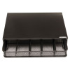 Onyx One Drawer Hospitality Organizer, 5 Compartments, 12.5 x 11.25 x 3.25, Black