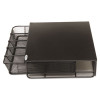 Onyx One Drawer Hospitality Organizer, 5 Compartments, 12.5 x 11.25 x 3.25, Black